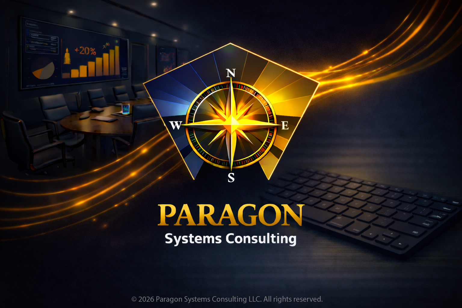 Abstract visual showing complexity guided into clarity and forward direction